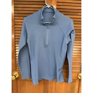 Patagonia Capilene‎ 1/4 Zip Base Layer M Blue Hiking Outdoor Trail Minimalist